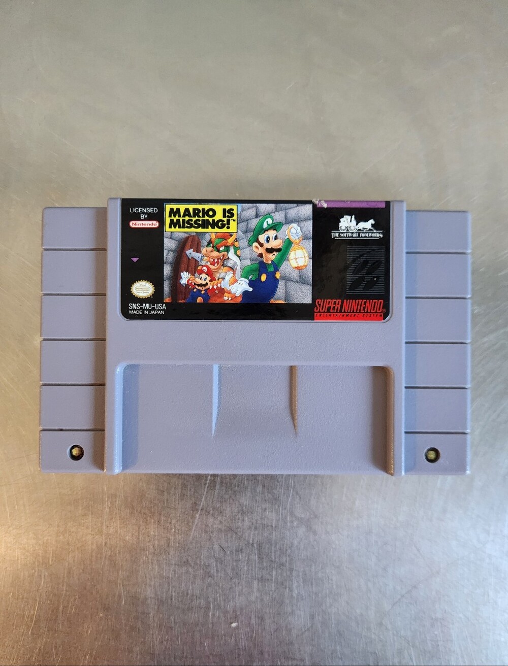 Nintendo SNES Mario Is Missing! Cartridge